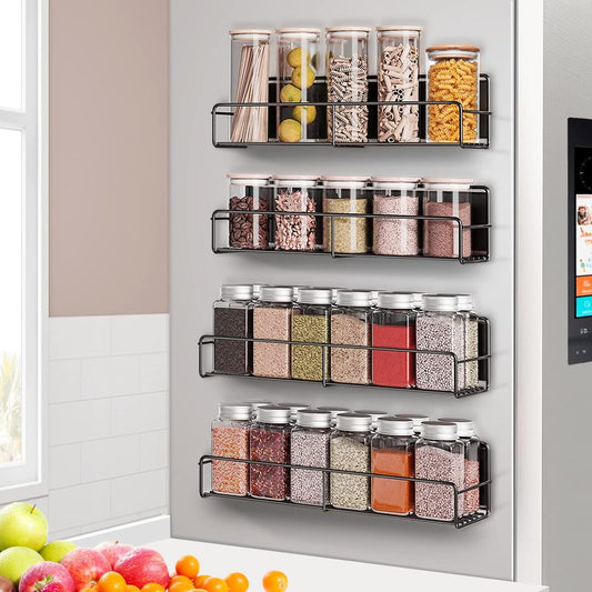 Magnetic Spice Rack Organizer -4 Pack